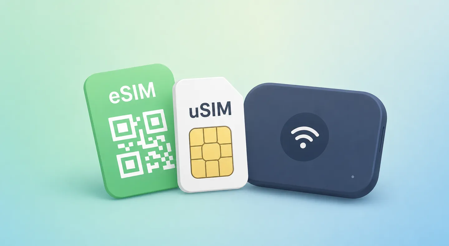 eSIM vs 유심 vs 포켓와이파이, 뭘 써야 할까